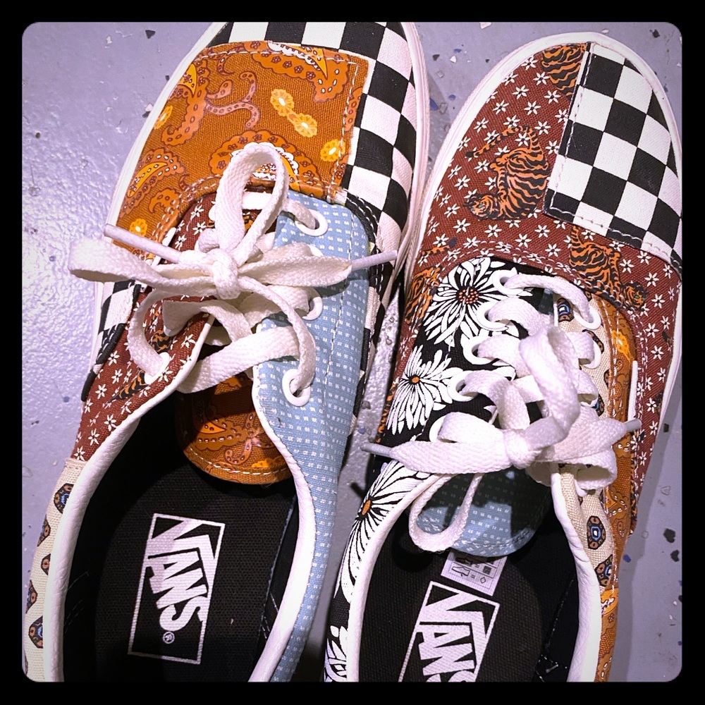 Vans patch work classic shoes